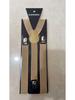 Unisex Black Adjustable Three-Clip High-Elastic Suspenders for Dress Pants