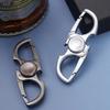 Fidget Spinner Schlüsselanhänger mit Flaschenöffner, Leiser Spin & Schnellverschluss Doppelkarabiner für einfaches Schlüsselabnehmen, EDC Ausrüstung für Männer