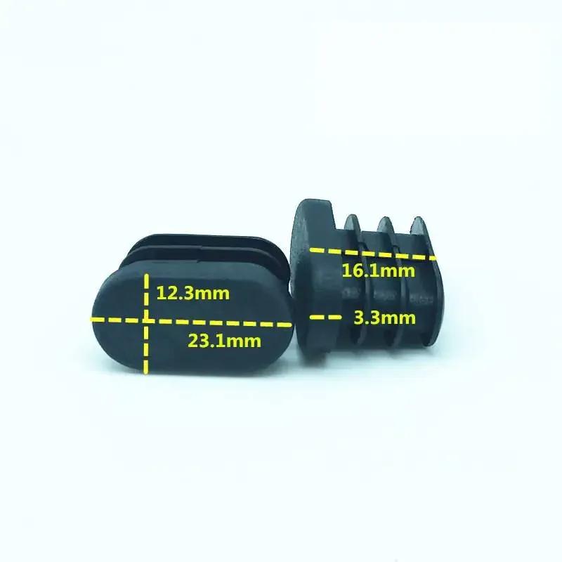 40pcs Hardwood Floor Protector Oval Plastic Plugs Pipe Table Chair Stool Leg Tubing End Cap Tube Pipe Inserts Plug Dust Cover