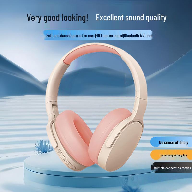 P2961 Wireless Bluetooth Heavy Bass Over-Ear Gaming Headset for Music and Universal Smartphone Compatibility