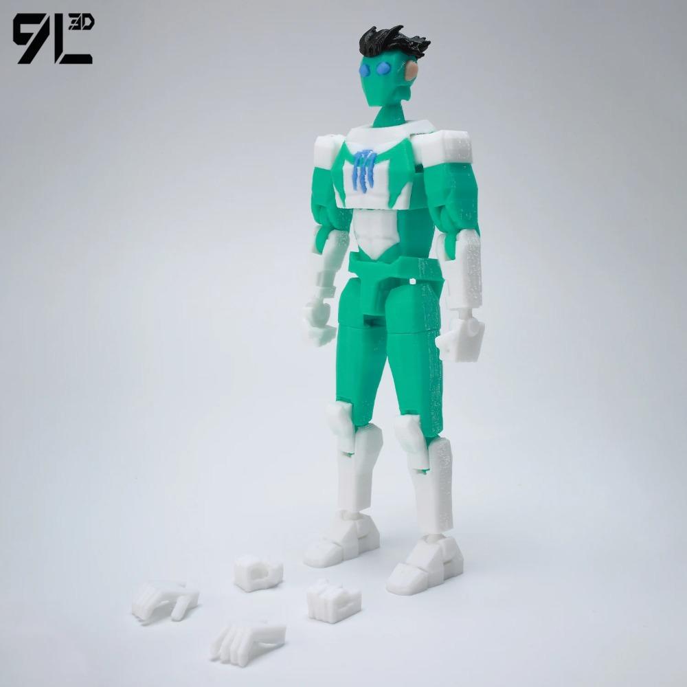 9L3D Dummy13 Lucky13 Conquest Action Figure Invin-cible Model Full Body Movable Toy Multi-Jointed Movable Robot 3D Printed Decor