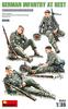 Miniart 1/35 Scale German Infantry Resting (Set of 4) Plastic Model Kit MA35266
