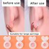 Silicone Ear Post Backs for Heavy Earrings Invisible Support Pads for Non-Dropping Earlobes - Safe Ear Jewelry Lifters for Studs and Pendants KTY