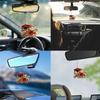 Christmas Creative Car Rearview Mirror Pendant Christmas Flat Acrylic Pendant Tree Carriage Decoration Home Christmas Decor Q4P3