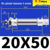 Corrosion Resistant Stainless Steel Pneumatic Cylinder 16-40mm/50-150mm