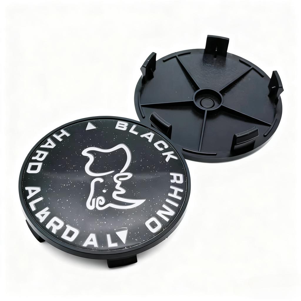 4pcs Black Rhino Logo Emblem Badge Car Wheel Center Caps 68MM Clips 63MM Wheels Hub Cap Rim Hubcaps Dust Cover Car Accessories