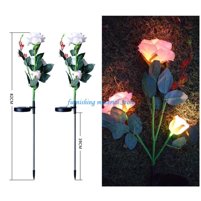 Y5GD Solar Outdoor Garden Lights 1 PC Waterproof LED Flower Stake Lights Solar Lights