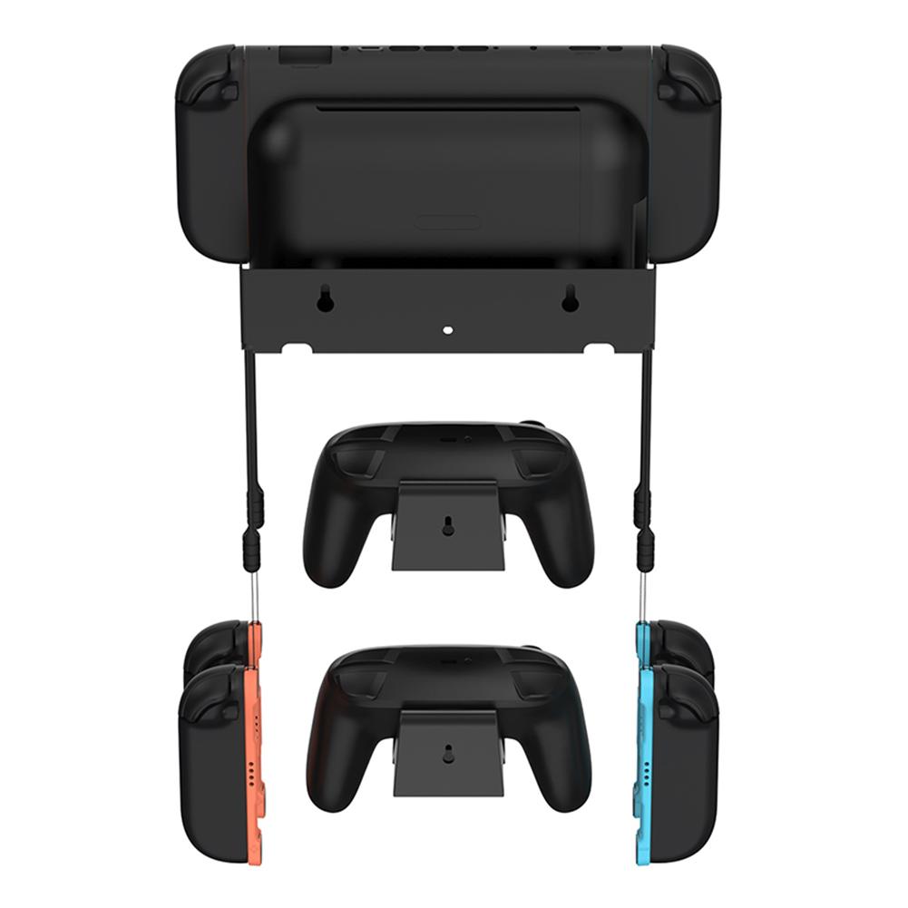 Wall Mount with Game Card Slots and 4 Joy-Con Hanger Metal Wall Bracket Storage Organizer for Nintendo Switch2