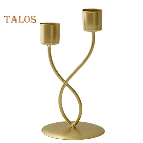 

Конический подсвечник, металлический изогнутый подсвечник, центральный элемент стола, конический подсвечник для свадебного праздничного декора B