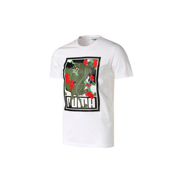 PUMA T Shirts Men's Crew Neck Moderate Straight Fit 596036-02