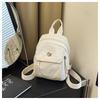 Schoolbag custom logo new niche design backpack women's simple versatile large capacity casual high value backpack
