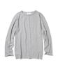 MASSNOUN Slub Cut Divide Long Sleeve Msils001-Gy