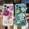Couple Rose Flower Phone Case For Honor 400 Lite 200 Pro 90 Smart 70 X7 Oil Painting Clear Transparent Soft Cover Honor 400Pro