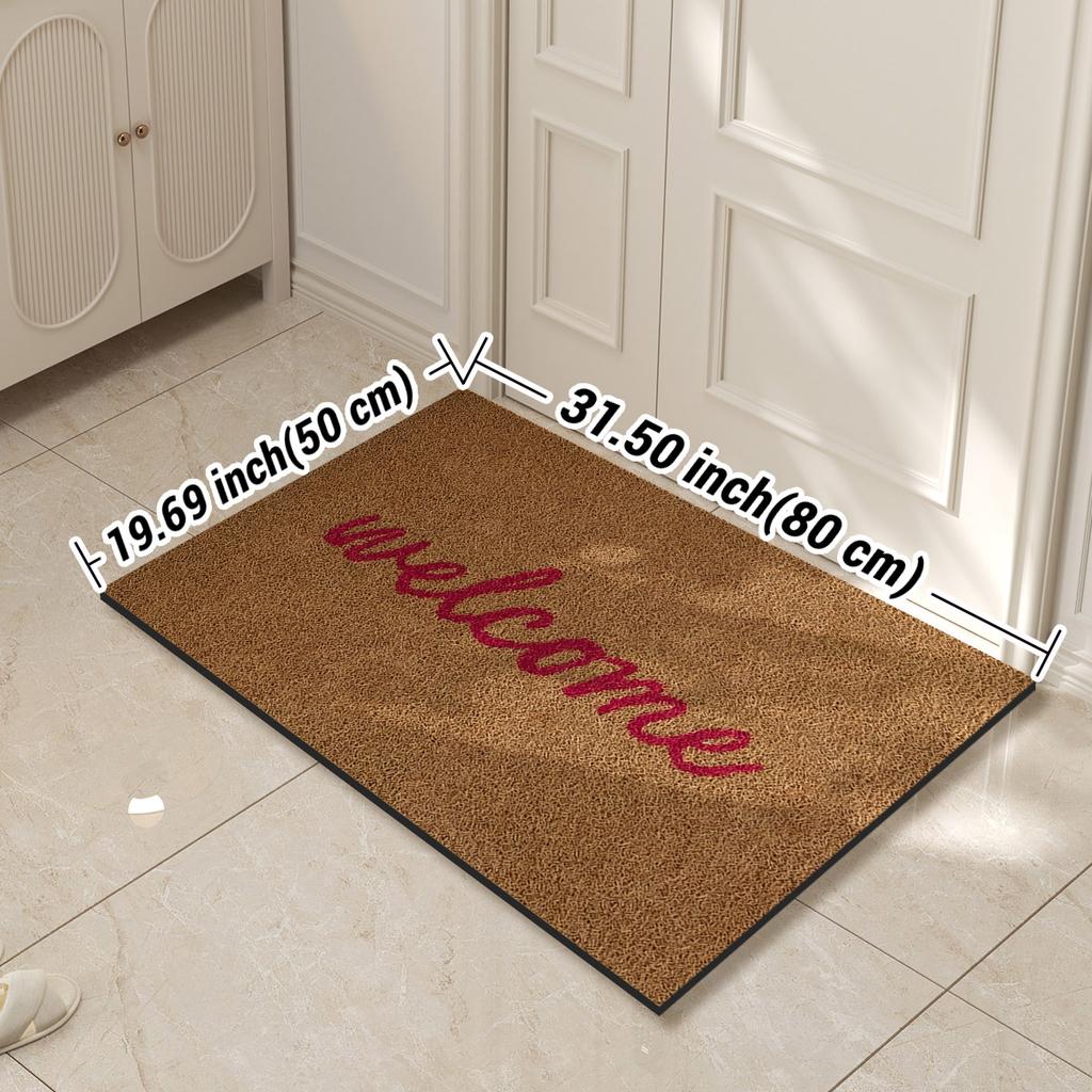 Welcome Entrance Doormat Home Door Mat Outdoor Front Room Rugs Foot Mat Hallway Carpet Floor Bath Mats Washable