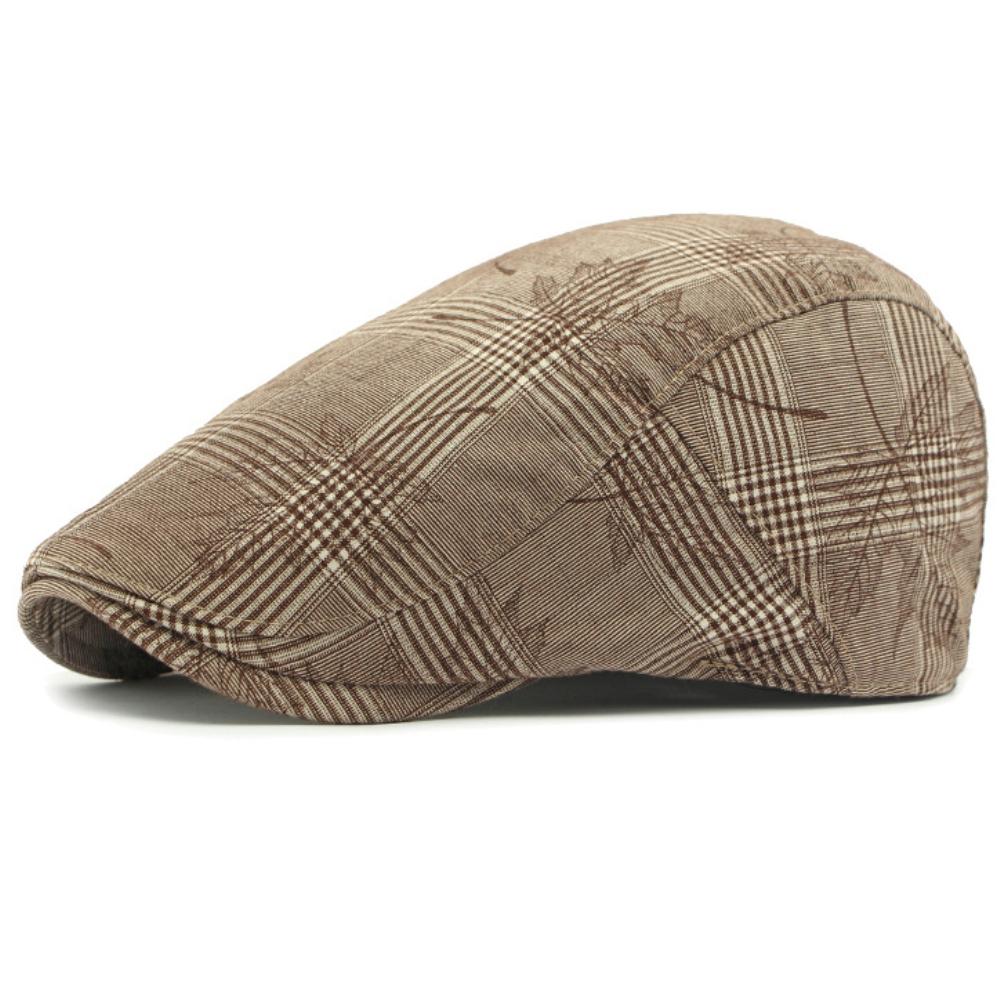 HT4815 Mens Berets Women Vintage Plaid Artist Painter Beret Hat Spring Autumn Caps Adjustable Ivy Flat Cap Male Female Beret Cap