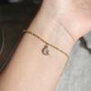 Classic Pave Zirconia A-Z Letter Bracelet Women Fashion 26 Initials Stainless Steel Chain Charm Bracelet For Women Jewelry Gift