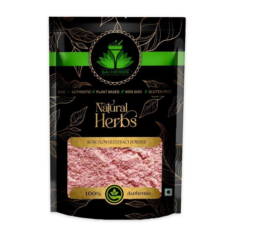 SAI HERBS Rose Flower Extract Powder - Gul-e-Surkh Ext Pdr - Natural Botanical Extract (100 g)