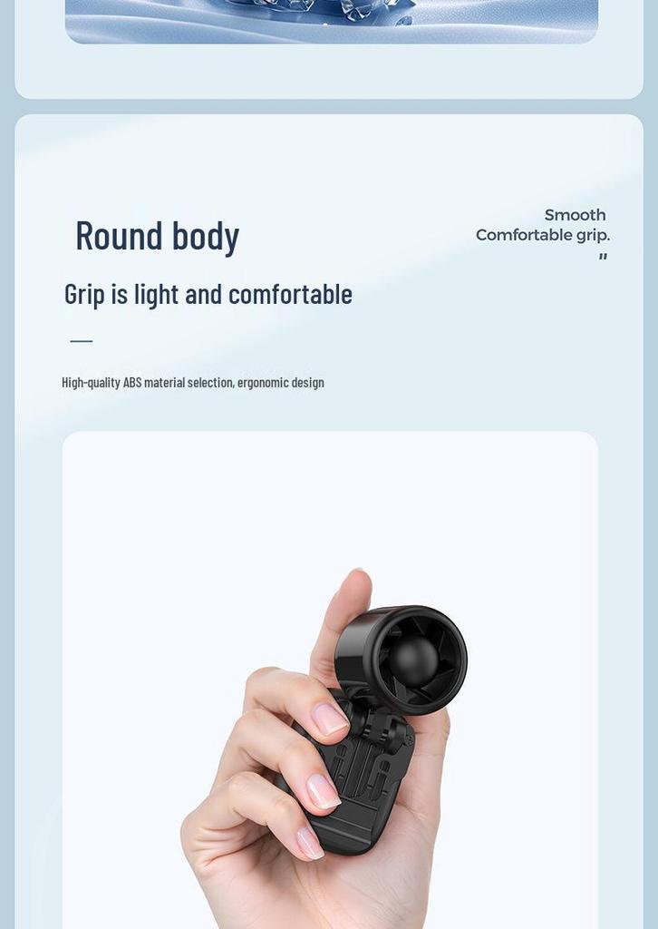 USB Portable Mini Clip-On Fan - High-Speed, Foldable, Handheld with Ultra-Long Battery Life