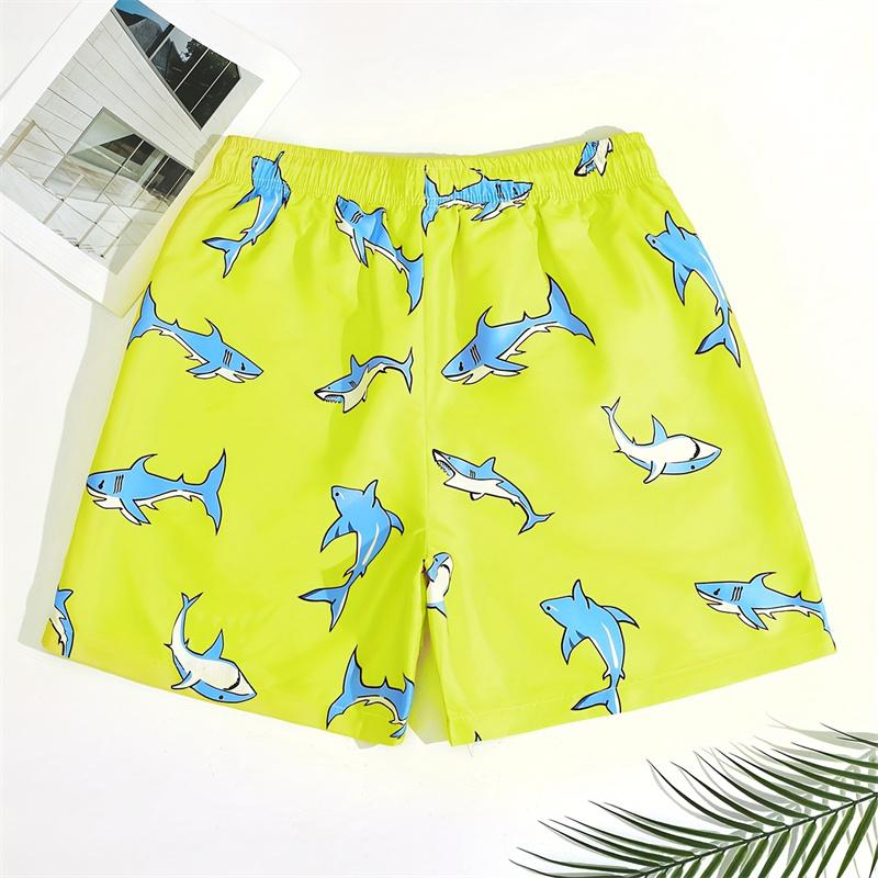 3d Printed Shark Beach Shorts For Cartoon Animal Graphic Swimming Trunks Kids Summer Quick Dry Hawaiian Board Shorts