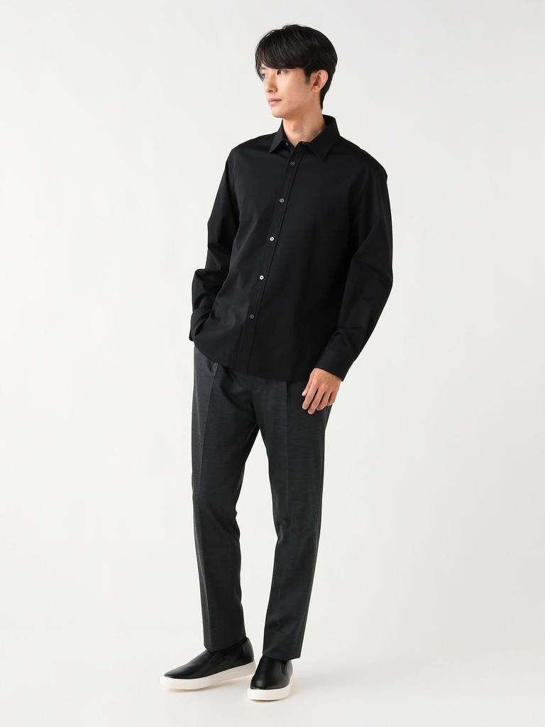 Beams Heart Men's Luxury Ponte Shirt, Black, Size L