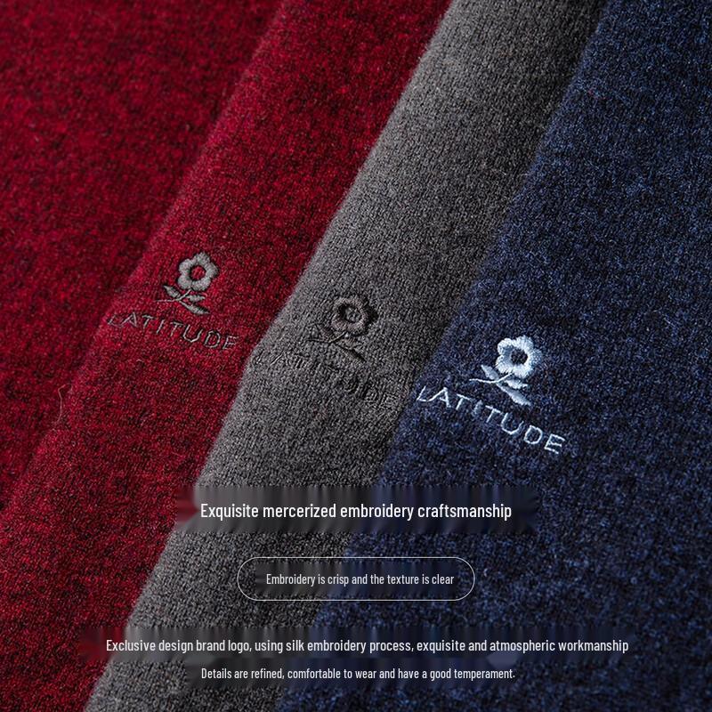 MONTAGUT Men's Merino Wool Business Sweater