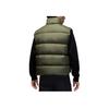 Jordan Flight Stand Collar Comfortable Warm Windproof Waterproof Solid Color Down Vest Men Vests Dark-Olive Black IF4261-222