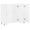 Sideboard White 90x34x80 cm Particleboard