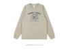 Trendy Korean Cartoon Print Long Sleeve T-Shirt - Pure Cotton, Loose Fit