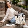 Boho Moon Pattern Tote Bag Casual Daily Use Shopping Handbag