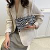 Trendy Pu Envelope Clutch Handbag For Ladies With Magnetic Closure In Chic Milk Zebra And Leopard Designs