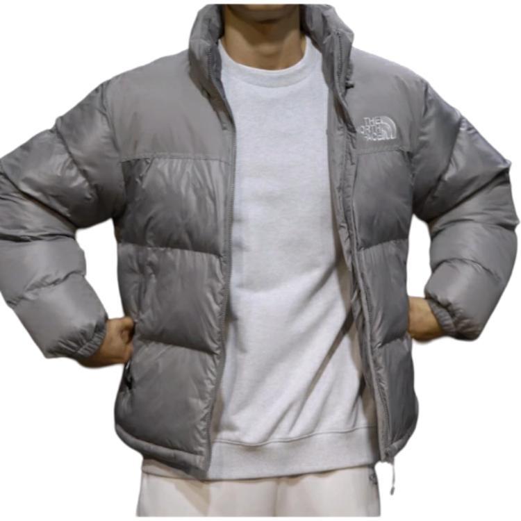 The North Face Nuptse FW24 Puffer Jacket Unisex Silver Gray NJ3NQ53B