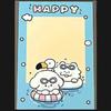 10Pcs Cute Cartoon Puppy Grid Card Head Card Back Kpop Star 3 Inch Photo Card DIY Decor Packing Material Gift Packaging