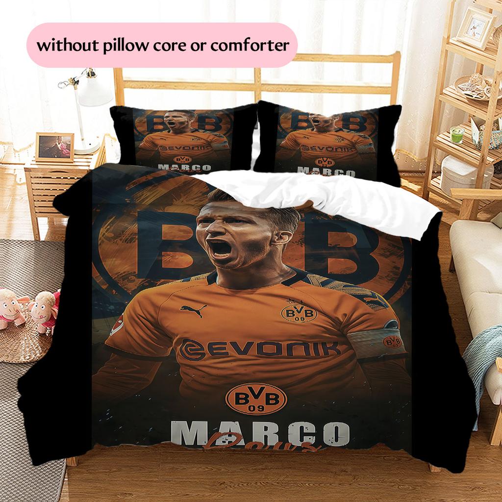Biancheria da letto con motivo Marco Reus Decorazione per la casa Regalo di compleanno (1 * copripiumino + 2 * federa, senza nucleo),merchandising per fan.