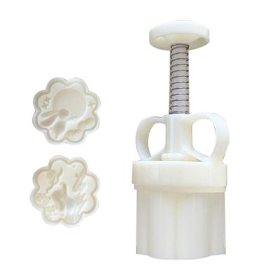 Traditional Pastries Cookie Stamp Hand Pressed Mooncakes Mold Bean Pastes Cake Bakewares Dessert Mould for Cooking Lover