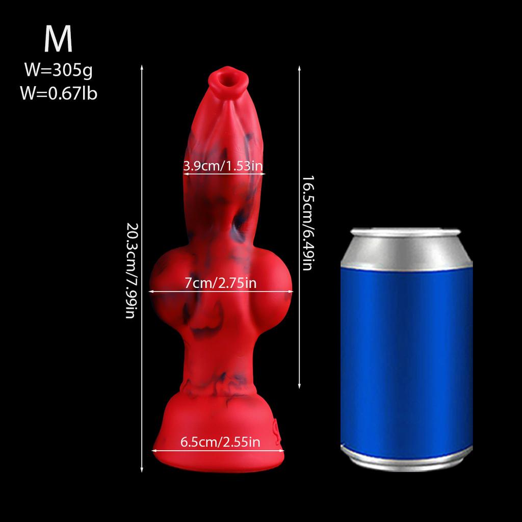 New Dog Cock Simulation Animal Penis Dog Hanging Dildo Female Masturbation 133.33cm-Inch Adult Sex Product