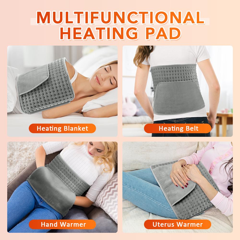 Multifunctional Thermal Electric Heating Pad For 10 Gears Adjustable Home Waist Lumbar Back Pad Belt Protector Brace Band Support Waist Warmth Tool