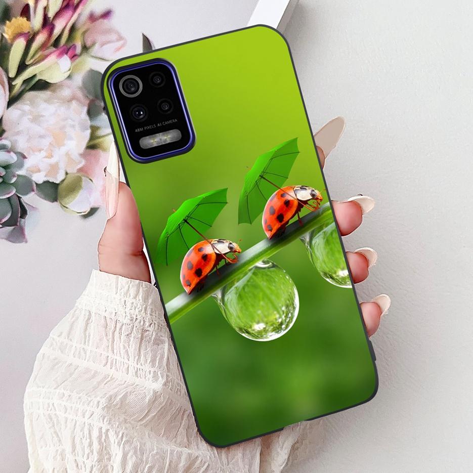 For LG K52 K62 2020 Case LM-K520 LM-K525 Stylish Love Heart Painted Cover Soft TPU Phone Case For LG K62 K 52 LGK52 LGK62 Fundas