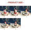 Christmas Figurine Figure Decors Resin Santa Clauses Statue Christmas Decorative Figurines Table Centerpiece for Holiday