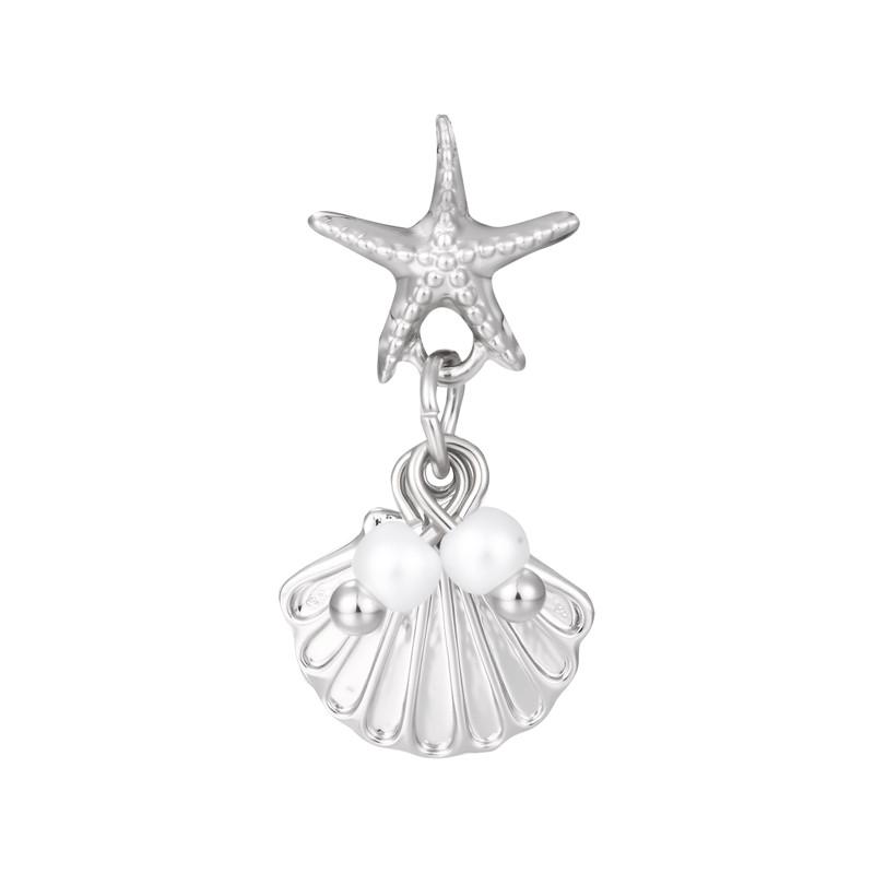 New Fashion Pink Heart Butterfly Starfish Bow 3D Crystal Charm Beads Accessories DIY Making Ring Necklace Bracelet Shiny Jewelry