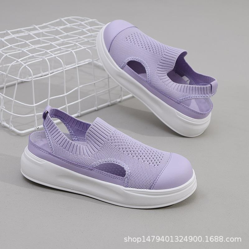Shoes Women's Soft Soles Are Not Tired, Foot Shoes Are Breathable Women's Shoes, New One-pedal Platform Shoes, Women's Lazy Shoes
