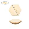 Pezzi di Legno Esagonali Grezzi da 1-3 cm Sagome Esagonali di Legno Vuote Piastrelle di Legno Naturale Ritagli Fette