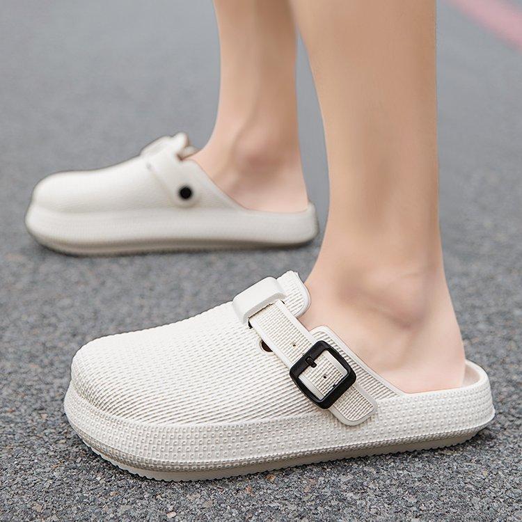 Fashion New 2024 Summer Men Sandals Light EVA Men's Casual Shoes Fashion Buckle Home Garden Outdoor Male Beach Flat Slippers Big Size 45