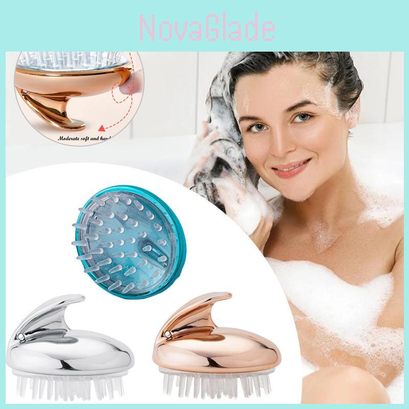 Soft Silicone Massage Brush For Body Scalp And Hair Invigorate And Cleanse For Healthier Hair