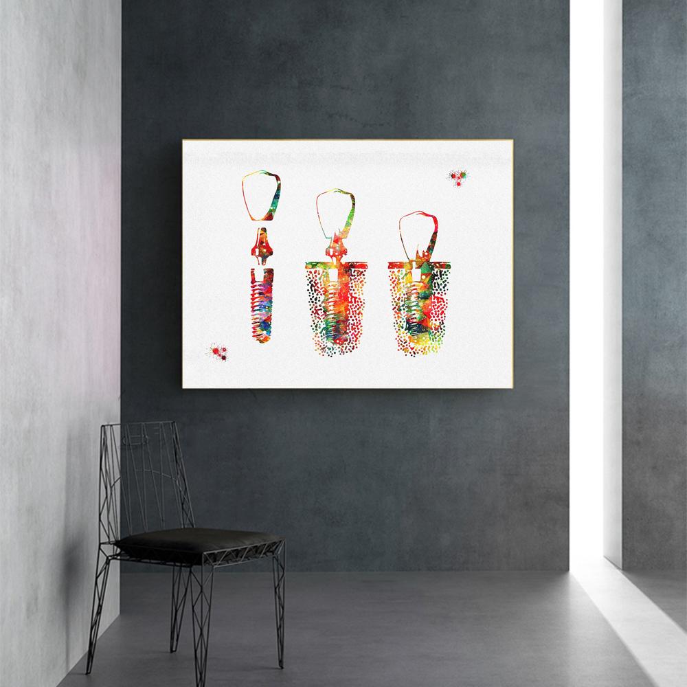 

Граффити в стоматологии Современные скандинавские картины на холсте для дома Постеры и принты для гостиной Без рамки 21*30cm No Frame