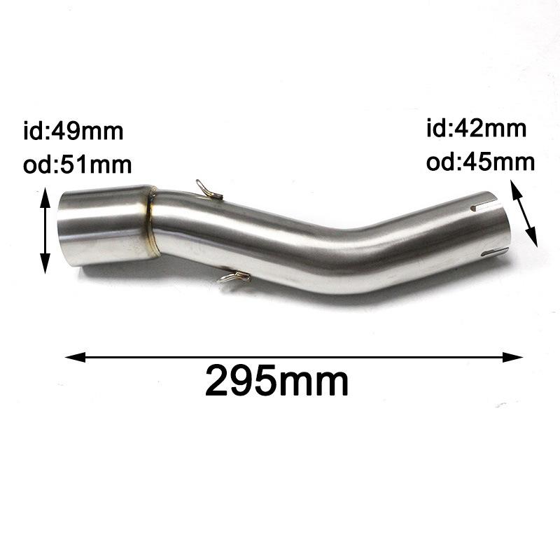 Stainless Steel Modified Exhaust Mid-Pipe for Suzuki GSX250