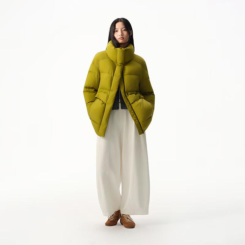 Broadcast Women's Loose Stand-Collar Short Goose Down Jacket