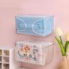 Transparente Maskenbox Stanzfreie Taschentuchbox Einfacher Einweg-Maskenhalter Zuhause