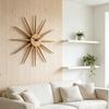 Minimalist Wood Wall Mounted Clock Quiet Working Mechanism Elegant Aesthetic Timepiece for Household Wall Background Decoration