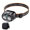 Leistungsstarke LED-Stirnlampe, IPX4, wasserdicht, Notfall-Stirnlampe, 250 lm, XPE-LED-Stirnlampe, 500 mAh, für Outdoor-Angeln, Camping, Wandern
