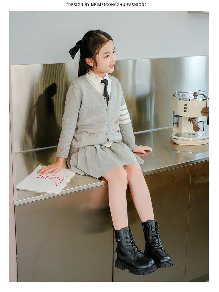 2025 New Girls' Martin Boots: Autumn/Winter Korean British Style Short Boots